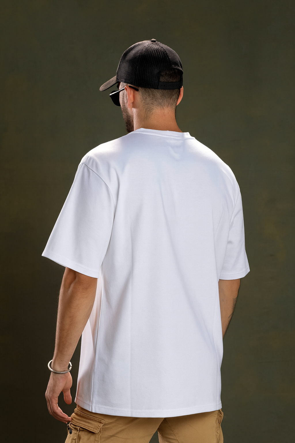 Santanna Square White T-Shirt (Clean Back)