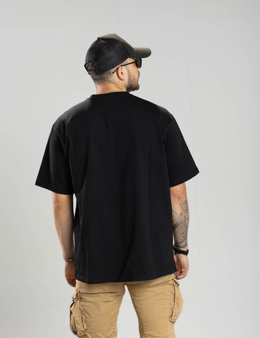 Santanna Square Black T-Shirt (Clean Back)