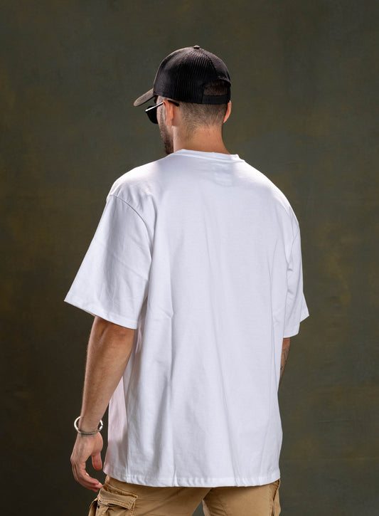 Santanna Square White T-Shirt (Clean Back)
