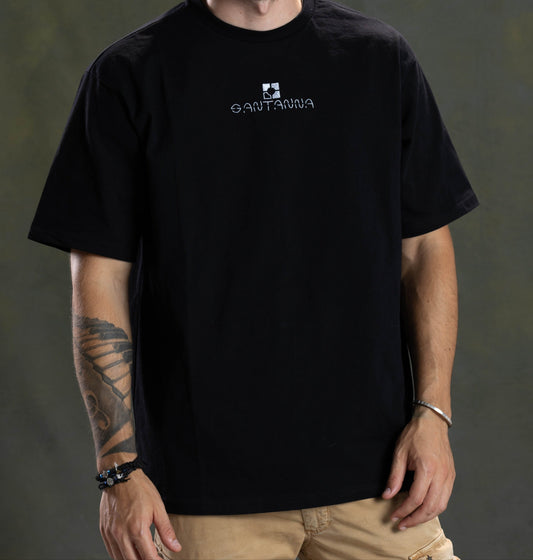 Santanna Square Black T-Shirt (Clean Back)